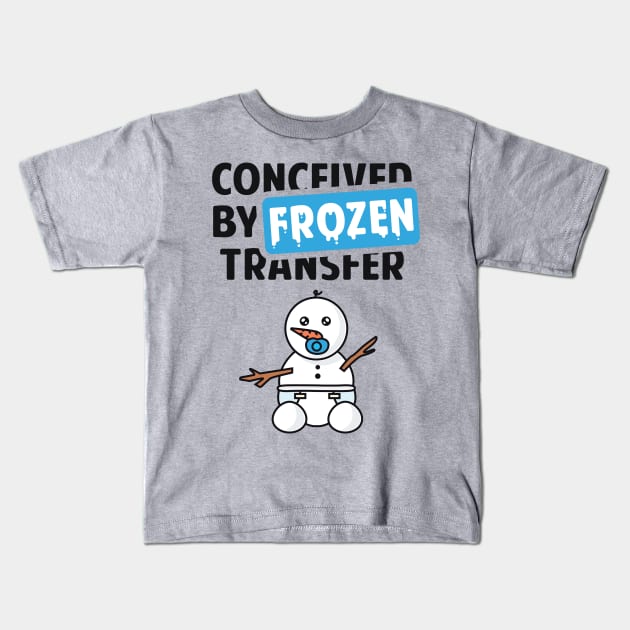 Conceived by Frozen Transfer Kids T-Shirt by DiverseFamily